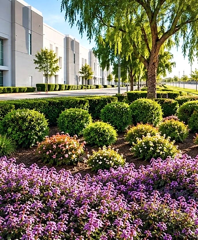 Diaz Lawn Care commercial landscaping project